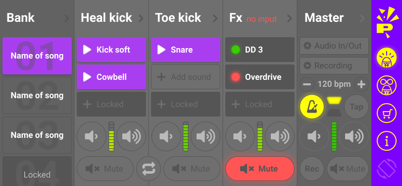 StompAI Studio app interface